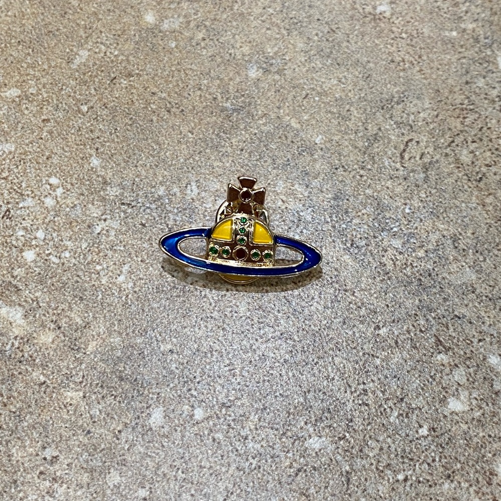 Vivienne Westwood Saturn Orb Brooch / Pin - Picture 2 of 4